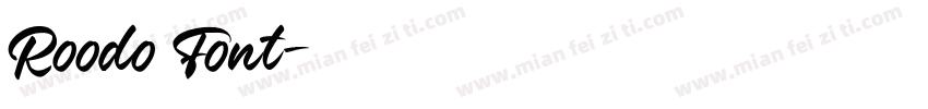 Roodo Font字体转换